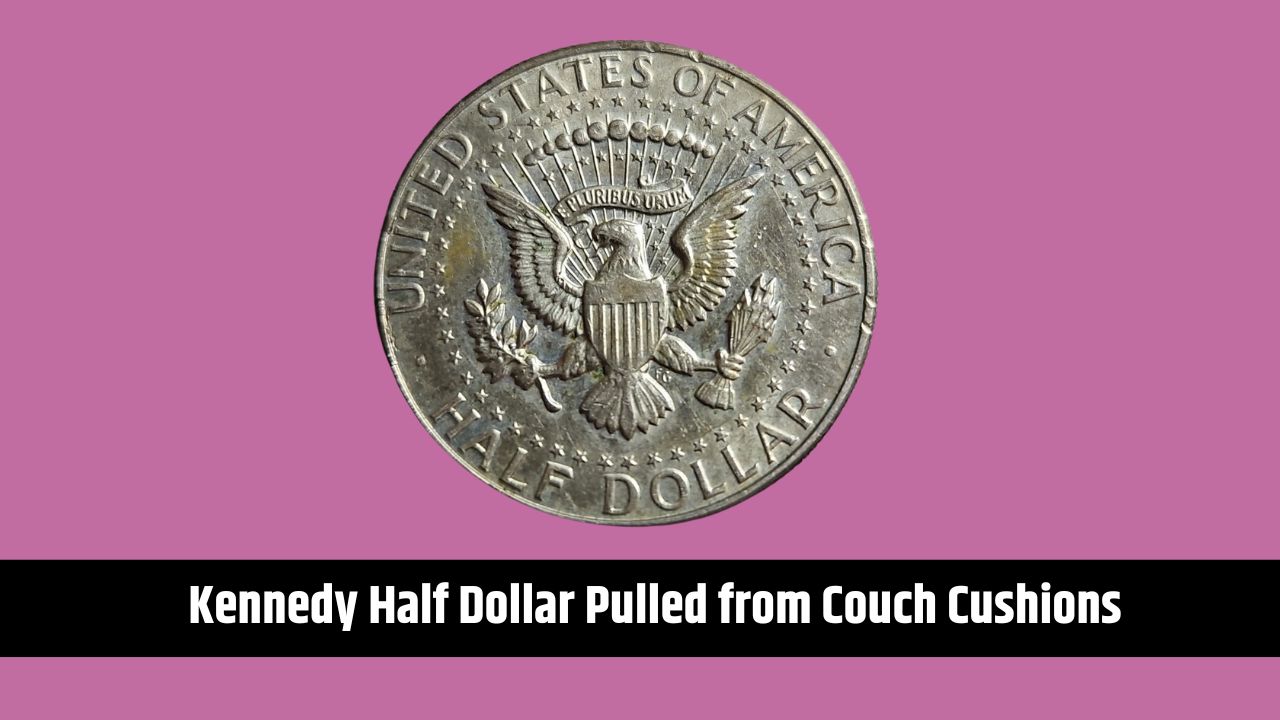 Kennedy Half Dollar Pulled from Couch Cushions